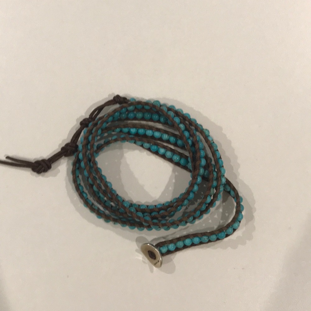 Chan Luu turquoise wrap bracelet